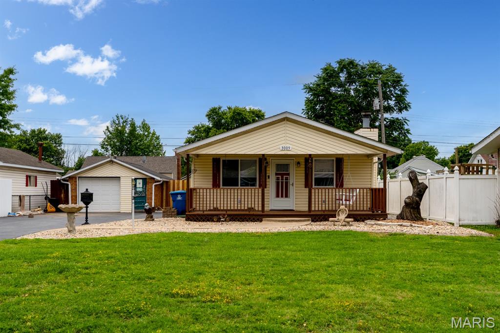 Move right into this beautifully updated 3-bedroom, 1-bath home located in a great neighborhood! From the moment you arrive, you'll appreciate the inviting curb appeal, covered front porch, and low-maintenance exterior. Inside, you'll find a spacious living room featuring a cozy fireplace, perfect for relaxing or entertaining. The home offers a separate dining room and kitchen, creating functional spaces for everyday living. Recent cosmetic updates throughout give the home a fresh, modern feel, and everything has been well maintained and is in excellent condition.Step outside to enjoy the private patio area, ideal for grilling, outdoor dining, or enjoying your morning coffee. The detached garage provides additional storage and parking options. While the backyard is low maintenance, the outdoor space is designed for easy upkeep and enjoyment.For added peace of mind, the home is expected to pass city occupancy requirements, making it truly move-in ready. Whether you're a first-time buyer, downsizing, or looking for a well-maintained home in a desirable location, this property is one you won't want to miss.    Schedule your showing today!