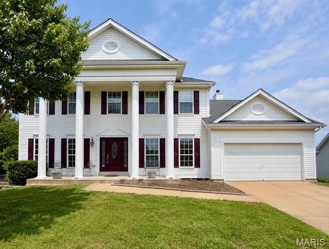 Welcome to this spacious 4-bedroom, 3.5-bath home offering nearly 3,000 square feet in the highly desirable Lindbergh School District. With multiple living areas and a thoughtfully designed floor plan, there's plenty of room for both everyday living and entertaining.

The two-story great room is the centerpiece of the home, featuring soaring ceilings, a wood-burning fireplace, and large windows that fill the space with natural light. The main level also offers a spacious kitchen with a dining area, a formal living room, formal dining room, main-floor laundry, and a convenient powder room.

Upstairs, the generous primary suite includes separate his-and-hers closets and a spacious bathroom with a soaking tub and separate shower. A second bedroom features its own private ensuite, while the third and fourth bedrooms are connected by a Jack-and-Jill bathroom, giving everyone their own space.

If you've been looking for a home with a great layout, spacious rooms, and a sought-after location in Fenton, this is one you'll want to see.