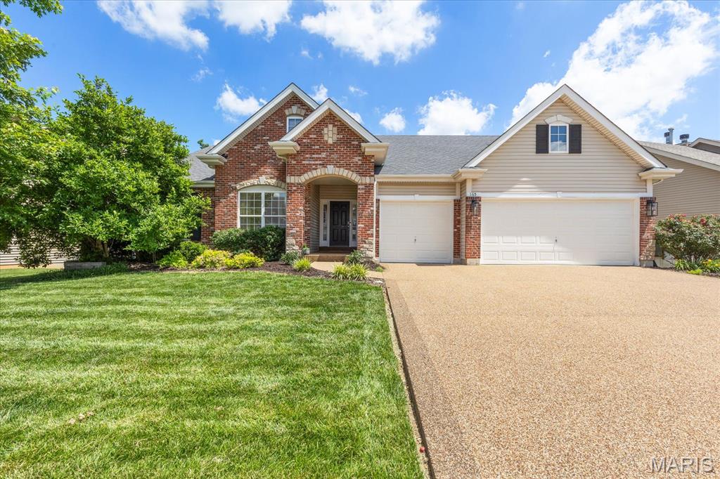 Welcome home to this stunning atrium ranch tucked away on a picturesque lot backing to the subdivision lake with peaceful wooded views! From the moment you step inside, you’ll love the soaring ceilings, wall of atrium windows, and natural light that fills the spacious great room featuring a cozy gas fireplace. The current owners especially love using the formal dining area as a cozy sitting space to enjoy coffee while watching the foxes, rabbits, and birds just beyond the pond. The heart of the home offers an upgraded kitchen with 42” cabinetry, granite countertops, center island, tile backsplash, under cabinet lighting, walk-in pantry, and an inviting breakfast room that flows seamlessly into the warm hearth room with transom windows. Main floor laundry includes utility sink for added convenience. Retreat to the spacious primary suite featuring vaulted ceilings, TWO walk-in closets, and a luxury private bath. Two additional generously sized bedrooms and full bath complete the main level. The finished walkout lower level is ready for entertaining with a large family room, custom bar area, built-in shelving, 4th bedroom, 3rd full bath, and ample storage space including a new slop sink in the storage area. Step outside to the oversized aggregate patio overlooking the lake, trees, and serene backyard setting. Additional features include 10’ ceilings, 3-car garage, lush landscaping, and now Gateway Fiber available in the subdivision — a huge bonus for working from home, streaming, and everyday convenience!