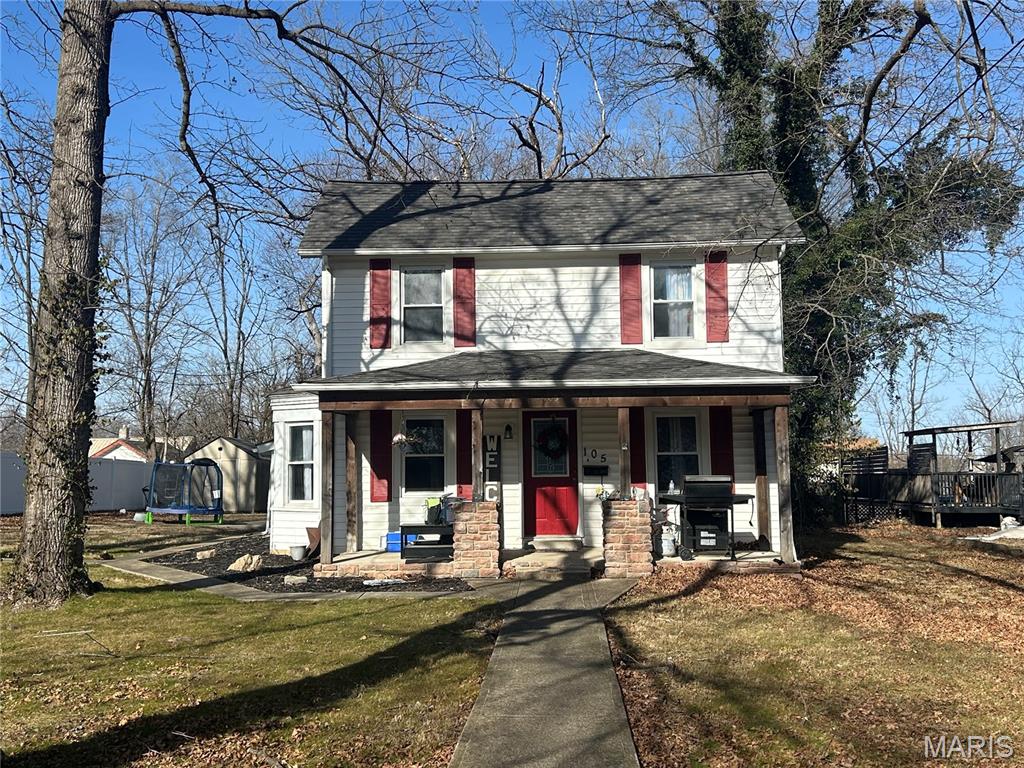 Back on the market, no fault of the seller.  This charming 2-story home with 4 bedrooms and 3 bathrooms offers ample space and comfort, situated on a nice level lot with mature trees that provide privacy and shade. Located close to downtown Bonne Terre, it’s well-maintained and features a private master suite with a bathroom for added convenience and relaxation.  Spacious laundry room off of  the kitchen that leads to the back patio.  Asphalt driveway large enough for a camper or boat.  Storage shed in the back yard for lawn mowers and gardening tools.  Professional pictures coming soon.