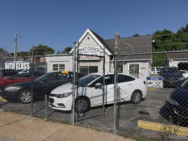 Turnkey Auto Sales & Service Facility for Lease

8827–8833 North Broadway, St. Louis, MO 63147
Lease Rate: $6,000/Month + NNN

Excellent opportunity to lease an established automotive sales and service facility located along North Broadway in St. Louis. This turnkey property offers approximately 1.34 acres, two buildings, extensive outdoor vehicle parking and storage, office space, customer reception area, and a fully equipped automotive service operation.

The property is ideally suited for a used car dealership, automotive repair shop, fleet maintenance operation, towing company, tire business, or auto body and paint operation.

The lease includes use of existing automotive service equipment, including two vehicle lifts, tire machine, air tools, power tools, hand tools, paint guns, shop equipment, service equipment, and other miscellaneous automotive tools and supplies.

The site provides a large paved area for vehicle display, customer parking, fleet storage, towing operations, and outdoor vehicle inventory, together with multiple access points and excellent visibility along North Broadway.

Property Highlights
$6,000 per month + Triple Net (NNN)
Approximately 1.34 acres
Two buildings
Established auto sales and service location
Two vehicle lifts
Tire machine
Automotive tools and service equipment included
Large vehicle display and storage area
Office and customer reception space
Multiple access points
Strong North Broadway visibility
Low real estate taxes and insurance expenses
Turnkey automotive operation
Potential for fleet, towing, repair, sales, tire, body shop, or similar automotive uses
Room for future growth and expansion

Vehicle inventory is not included in the lease.

This is a rare opportunity for an automotive operator to take over an established, highly functional location without the significant upfront expense of building out and equipping a new facility.