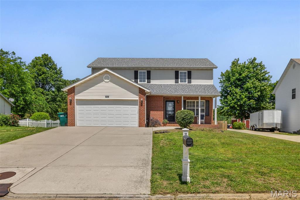 Welcome to this beautifully designed 3-bedroom, 4-bathroom two-story home that perfectly blends comfort and functionality. This well-appointed residence offers generous living space and offers easy access to I-64 and SAFB. The heart of the home features a large kitchen with ample counter space and storage, ideal for both everyday meals and entertaining guests. The large master suite has cathedral ceilings, a spacious walk-in closet and a full bathroom with dual vanity. Convenience meets practicality with upper-level laundry, eliminating the need to haul baskets up and down stairs. The finished basement provides versatile additional living space—perfect for a home office, media room, gym, or recreation area. Outside, enjoy the privacy and security of a fully fenced yard, creating a safe haven for children and pets to play or a peaceful retreat for outdoor relaxation.
This move-in ready home offers the perfect combination of space, style, and smart design. Zoned heating and cooling with new upper level AC in 2021. New roof in 2023. Water heater and sump pump in 2019. Main level new flooring 2026!