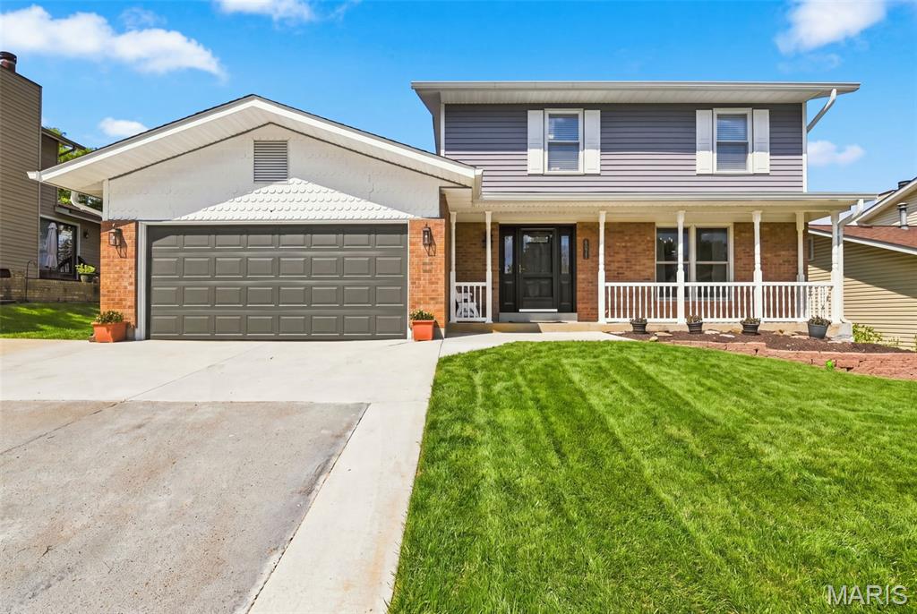 Beautifully updated and move-in ready, this spacious two-story home offers modern updates, flexible living spaces, abundant storage, and room for everyone. The spacious kitchen features high-end cabinetry, stone countertops, a huge island with plenty of family seating, and a charming farmhouse sink. The kitchen opens seamlessly to the family room, creating a functional layout for everyday living and entertaining. The main level also includes a versatile bonus room that could be converted to a fourth sleeping area or flex space. Main-floor laundry adds major convenience.

Numerous recent updates provide added peace of mind, including a roof installed just two years ago, along with a brand-new HVAC system and water heater. Upstairs, the oversized primary suite offers plenty of space, a huge walk-in closet, and a private bathroom. The second floor features all-new flooring, while fresh paint throughout and new light fixtures add to the home's updated feel. All appliances are included in the sale, including the washer and dryer.

The generous floor plan provides plenty of room for family, guests, hobbies, and storage. The large, open basement offers even more space and endless possibilities for recreation. Step outside to the large new patio, perfect for entertaining, summer gatherings, and backyard barbecues.

Conveniently located just blocks from two elementary schools, this home offers an ideal combination of space, updates, and location. This one is sure to attract some serious attention so look soon! Agent/Owner.