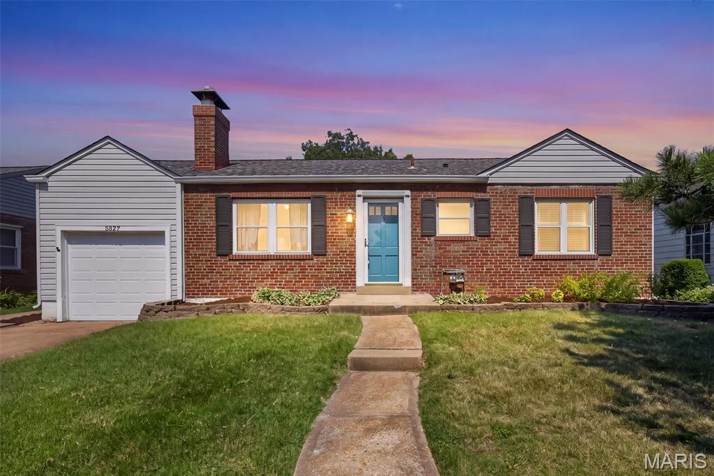 Southampton charm meets move-in-ready ease in this updated 1942 brick ranch — and yes, that’s 1,968 total finished sq ft, more space than you’d expect at this price. Gleaming hardwoods and sun-filled rooms up top, a fresh kitchen with granite counters and stainless appliances, two bedrooms, and an updated full bath. The fully finished lower level steals the show: custom built-ins, a bar built for hosting, and a second full bath. A bonus office/family room flows to the attached 1-car garage and out to a massive, rare-for-the-city backyard. BRAND-NEW roof AND siding mean the big-ticket items are handled, and St. Louis City occupancy is already complete. All just steps from the Macklind Business District — coffee, dinner, and neighborhood favorites on foot. This is the Southampton one.