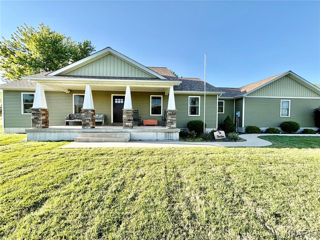 Welcome home to this beautiful 3 bedroom, 3 bathroom home built just 7 years ago that still looks and feels brand new! This very well-maintained property offers the perfect blend of comfort, style, and outdoor living. Enjoy relaxing mornings on the covered front porch and peaceful evenings on the covered back porch overlooking the backyard. The outdoor space is perfect for entertaining with a cozy fire pit area, hot tub, and storage shed for all your extras. Every inch of this home shows pride of ownership and has been exceptionally cared for. Move-in ready and waiting for its next owners to fall in love! Buyer to verify all MLS data not limited to schools, taxes, features, sq. footage exemptions.