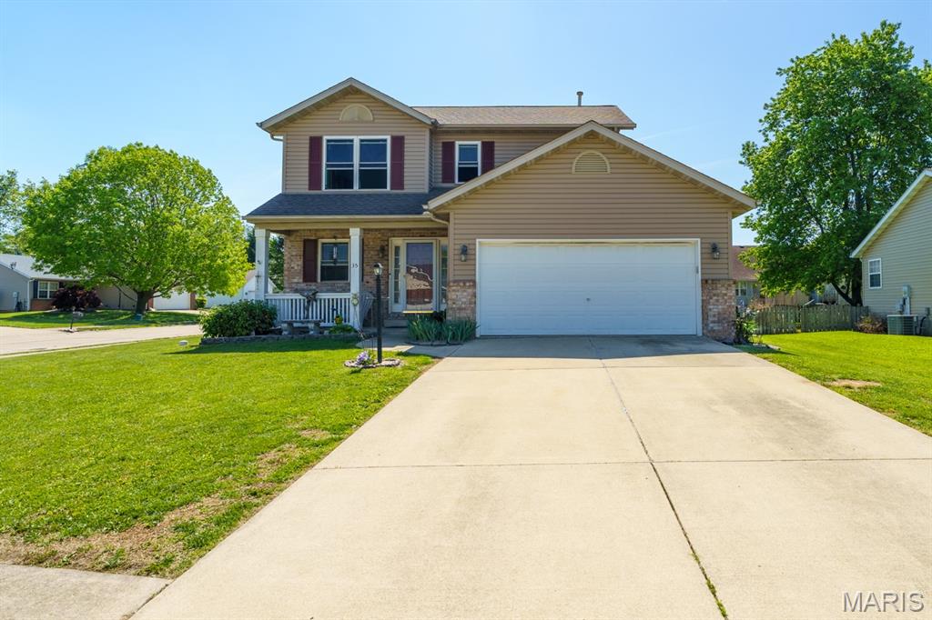 Beautiful two-story home situated on a desirable corner lot in a great neighborhood! This 3-bedroom, 2.5-bath home offers an open-concept main level, perfect for both everyday living and entertaining. The spacious layout flows seamlessly, with updated main-level flooring (2023) adding a fresh, modern touch. The kitchen comes fully equipped with appliances new in 2022, making it move-in ready. Upstairs, you’ll find comfortable bedrooms with carpet replaced in 2019. The full unfinished basement provides endless potential for future living space, storage, or customization to fit your needs. This home has been well maintained with major updates already completed, including roof and siding (2017), HVAC system (2021), windows and rear sliding door (2021), water softener (2020)and hot water heater (2026) With its prime corner lot location, solid updates, and room to grow, this home is a must-see!