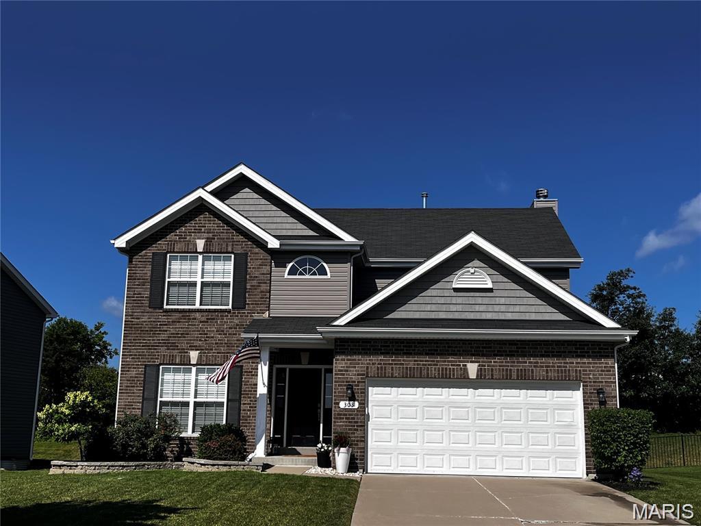 Welcome to this beautifully maintained two-story home offering a perfect blend of comfort, space, and functionality. Featuring an open and inviting floor plan. The main level includes a spacious living area filled with natural light, a well-appointed kitchen with ample cabinetry and counter space, and a dining area ideal for everyday living or entertaining guests. Some additional features include 9ft ceilings, 42 inch kitchen cabinets, oversized windows on the main level, two story entry foyer, full finished LL with full bath, wet bar, home office and spacious rec room with electric fireplace. Upstairs, you’ll find generously sized bedrooms designed for privacy and relaxation, including a comfortable primary suite with an en-suite bathroom featuring a double sink, separate tub, large shower and ample closet space. Additional bedrooms provide flexibility for family, guests, or a home office. This home also offers convenient storage, modern finishes, and thoughtful details throughout. Outside, enjoy a private yard with sprinkler system perfect for outdoor gatherings, gardening, or quiet evenings at home under the pergola. Located in a desirable neighborhood close to schools, shopping, and major routes, this two-story home is an excellent opportunity for comfortable and stylish living. This home has been meticulously maintained which is obvious the minute you walk through the door.