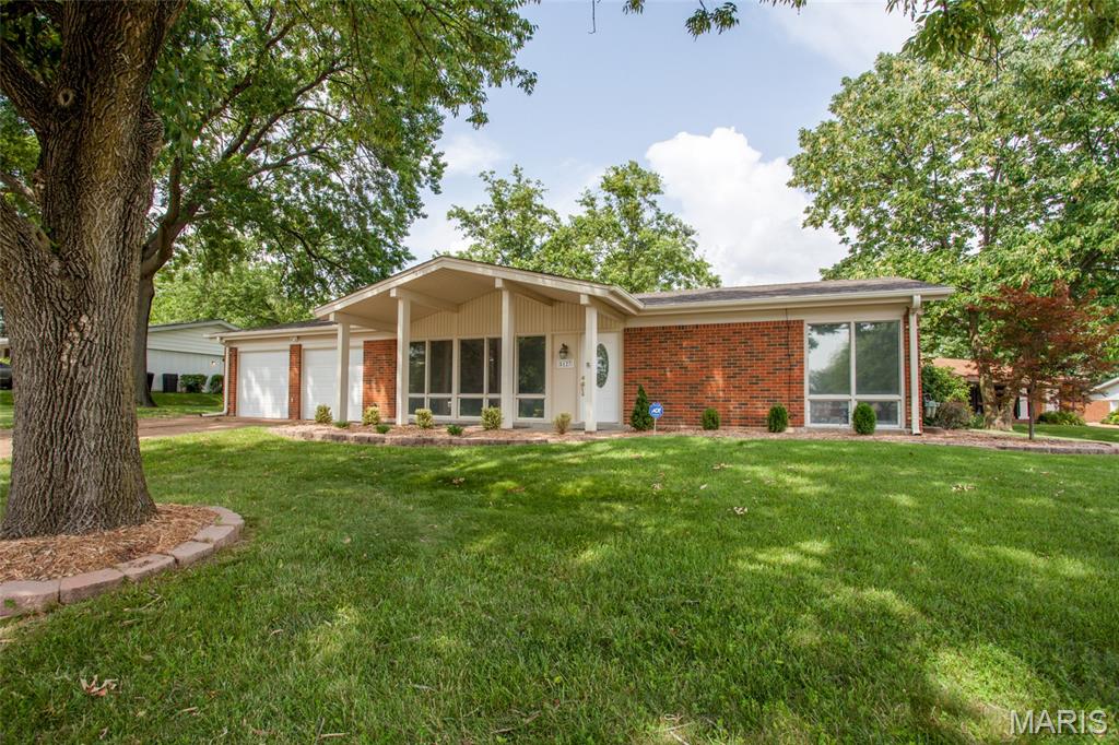 Welcome home to this beautifully updated 3-bedroom, 2-bath ranch offering easy, one-level living with no steps! From the moment you arrive, you'll be impressed by the home's exceptional curb appeal, welcoming covered front porch, and spacious two-car garage with extra storage space and dedicated laundry room. 
Inside, you'll find a bright, thoughtfully updated kitchen featuring modern finishes and plenty of space for cooking and entertaining. Both bathrooms have been tastefully updated, and the private primary suite includes its own beautifully updated en-suite bath. The functional ranch floor plan offers comfortable living spaces filled with natural light, making this home perfect for everyday living. The covered back porch is the perfect place to relax, BBQ, bird watch and enjoy the neighborhood.  Located in the highly sought-after, award-winning Lindbergh School District, this move-in-ready home combines style, convenience, and an unbeatable location. Don't miss your opportunity to own this charming home that truly has it all!