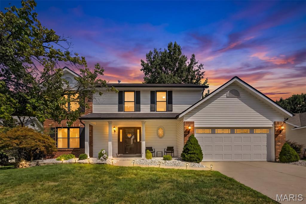 Welcome to 2044 Graystone Drive! Located in the heart of St. Charles, this beautifully renovated 4-bedroom, 3.5-bath home in Bogey Crossing offers 2,374 sq. ft. above grade plus approximately 722 sq. ft. of finished lower-level living space, for approximately 3,096 sq. ft. of total finished living space. With renovations completed less than a year ago, the home features wide-plank flooring, updated lighting, and fresh finishes throughout.

The updated kitchen features quartz countertops, custom cabinetry, stainless steel appliances, a spacious center island, and adjoining breakfast area. The main level offers a spacious, flowing layout with plenty of room to gather, whether around the kitchen island, by the fireplace, or throughout the adjoining living spaces. New windows and blinds throughout add another major recent upgrade.

Upstairs, the spacious primary suite features a walk-in closet and private bath with dual vanities, soaking tub, and separate shower. Three additional bedrooms share a full bath featuring a skylight that fills the space with natural light.

The impressive finished lower level adds even more versatile living space, featuring an expansive recreation area and full bathroom, while still providing unfinished space for storage. The home's great gathering spaces continue outdoors with a large deck overlooking the level backyard, plus a storage shed and two-car attached garage.

Set in a convenient St. Charles location within the Francis Howell School District, you'll be just minutes from shopping, dining, parks, entertainment, and easy access to Hwy 70, Hwy 364, and Hwy 40/64. With approximately 3,096 sq. ft. of total finished living space, extensive recent renovations, and plenty of room to gather and entertain, 2044 Graystone offers space, style, and a location that makes everyday life easy.

Due to unforeseen personal circumstances, the owner is selling shortly after purchasing the home in December 2025. The decision to sell is unrelated to the condition of the property.