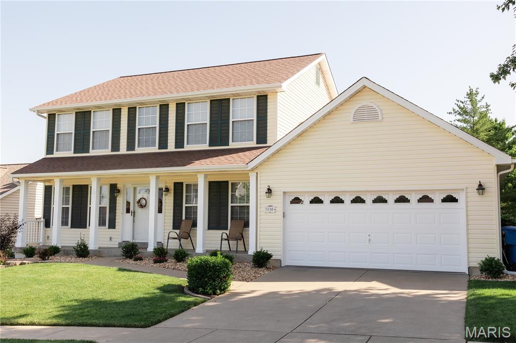 Get ready to fall head over heels for this utterly charming 4 bedroom, 2.5 bath home in the Fort Zumwalt School District, just minutes from shopping, dining, entertainment, and all that St. Peters and Cottleville have to offer! You'll love the open living and kitchen space, with a ton of natural light, new flooring, fresh paint, and plenty of space for entertaining or enjoying a night in with family. With four generously sized bedrooms, including a spacious primary suite with double doors, there's ample room for everyone to spread out and dream big. The versatile basement offers endless possibilities - a home gym, a rec room, additional storage, or finish it to create even more living space! Step outside and discover a patio and huge landscaped yard, perfect for grilling, gardening, or enjoying a sunset with neighbors and friends. What are you waiting for? This beautiful move-in ready home is a must-see!