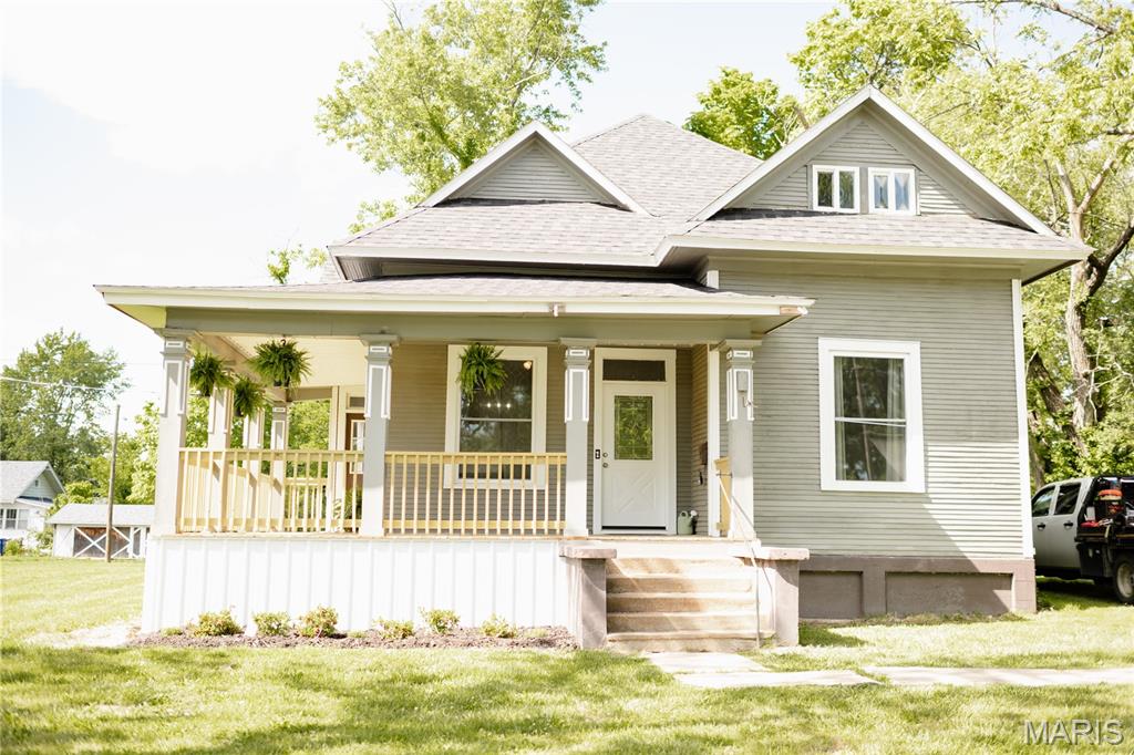 !! Motivated Sellers !! Step into timeless charm and modern comfort with this beautifully updated 1910 two-story home offering over 2,000 square feet of living space on a spacious 0.42-acre lot! Featuring 4 bedrooms, 2 bathrooms, and an additional versatile non-conforming room currently used as an office, this property offers the perfect blend of historic character and contemporary upgrades.

From the moment you walk inside, you’ll be captivated by the original hardwood flooring, soaring 10-foot ceilings, and abundant natural light throughout. The thoughtfully updated kitchen showcases brand-new high-end butcher block countertops, a modern quartz sink, and brand-new appliances, creating a warm and inviting space perfect for cooking and entertaining. This home has been extensively improved with new windows, reinsulated walls for increased energy efficiency, brand-new carpet throughout, new 200 AMP service, and a roof that’s only 2 years old. Added comfort comes from the multiple HVAC systems servicing both the upper and main levels for enhanced climate control and convenience. Sellers are also offering a $7,500 credit at closing toward a future HVAC upgrade, while the current system remains fully functional and operating well.
The private laundry area features beautiful bay windows and laundry hookups are conveniently located on both the main and upper levels. All appliances stay, making this home truly move-in ready.
Outside, enjoy peaceful mornings or evening gatherings on the charming wrap-around porch, spacious back deck, and upper-level deck, all enhanced with brand-new deck boards. The oversized 0.42-acre lot provides endless possibilities for outdoor entertaining, gardening, recreation, or creating your own private oasis.
Homes offering this level of character, space, and thoughtful updates rarely hit the market — don’t miss your opportunity to own this one-of-a-kind property!