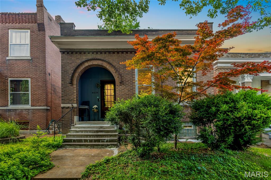 This all-brick Dutchtown ranch is full of character and completely move-in ready while offering a fantastic opportunity to bring your own personal design ideas to life. Step inside to find gleaming engineered hardwood floors, fresh paint throughout, and an abundance of natural light pouring in the main living area. The functional kitchen features a gas range and plenty of cabinet space, opening directly into a bonus sunroom that serves as a bright, versatile spot for morning coffee, a plant oasis, or a cozy reading nook. Both main-floor bedrooms are generously sized with laminate flooring and easy access to the central full bath with a beautiful stained-glass window. Downstairs, the partially finished walk-up basement expands your living options, offering a recreation room, a second full bathroom, two extra versatile rooms, and a sleeping area. The lower level is ideal for a casual hangout space, work out room, or home office. Samsung washer and dryer stay with the home. Outside, the fully fenced backyard leads to a large detached two-car garage with remote. With easy access to Highway 55 and just minutes from favorite local neighborhood restaurants and bars, this home balances functional living with incredible potential. Schedule your showing today and imagine the possibilities!
