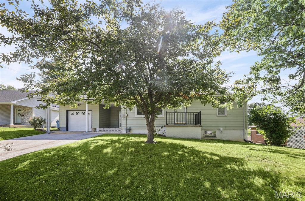 Welcome home to this well-maintained 3-bedroom, 1-bath home offering comfort, convenience and plenty of space both inside and out. The attached 1-car garage is connected by a charming breezeway, providing easy access and additional covered space. Relax on the covered front patio and enjoy the peaceful surroundings.
Inside, you'll find an eat-in kitchen with an abundance of countertop space, perfect for meal preparation and entertaining. Fresh paint throughout gives the home a bright, updated feel, while the bedrooms feature updated laminate flooring, brand-new solid-core interior bedroom doors and all new closet doors. Major updates include a sewer line inspection and cleaning in February 2026, HVAC system installed in 2013 and serviced in 2026 and  water heater in 2016. The full walk-up, lookout basement offers tremendous potential with a large unfinished area for storage, hobbies or future finishing. Washer and dryer are included and there is an additional basement bathroom area with a toilet and shower (not fully enclosed by walls). Step outside and enjoy summer days in the kidney-shaped inground pool, creating the perfect backyard retreat for relaxing and entertaining. Pool slide to stay but is not attached.  Don't miss this opportunity to own a home with great updates, ample space and fantastic outdoor amenities! Home has passed Occupancy. Cameras are on the property.