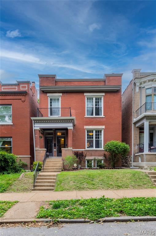 Indulge in elevated city living in this exquisitely reimagined 4bedroom, 2.5bath luxury residence nestled in the heart of Tower Grove South. Blending historic architectural charm with sophisticated modern elegance, this exceptional home showcases designer finishes, soaring ceilings, exposed brick accents, and rich hardwood flooring throughout. Every space has been thoughtfully curated to deliver a refined yet inviting atmosphere filled with warmth, style, and timeless character. The stunning open-concept floor plan is perfectly designed for upscale entertaining and effortless everyday living. A gourmet chef’s kitchen anchors the home with custom cabinetry, premium finishes, expansive prep space, and seamless flow into the sun-drenched family room and formal dining area creating the ideal setting for intimate dinners, cocktail gatherings, and memorable celebrations. Retreat to the lavish primary suite, a true sanctuary featuring a spa-inspired bathroom, oversized walk-in closet, and a private flex space ideal for a home office, dressing lounge, or personal retreat. Additional bedrooms offer generous proportions and versatility for guests, wellness spaces, or curated lifestyle needs. Step outside to enjoy beautifully appointed outdoor living spaces including a charming covered front porch and an expansive backyard designed for luxury entertaining, al fresco dining, summer fun, and weekend gatherings under the city lights. A rare oversized 2car garage provides both convenience and coveted urban practicality. Perfectly positioned near acclaimed restaurants, boutique shopping, artisan coffee shops, parks, and vibrant nightlife, this remarkable property offers a rare opportunity to experience sophisticated metropolitan living with comfort, elegance, and unmatched style.