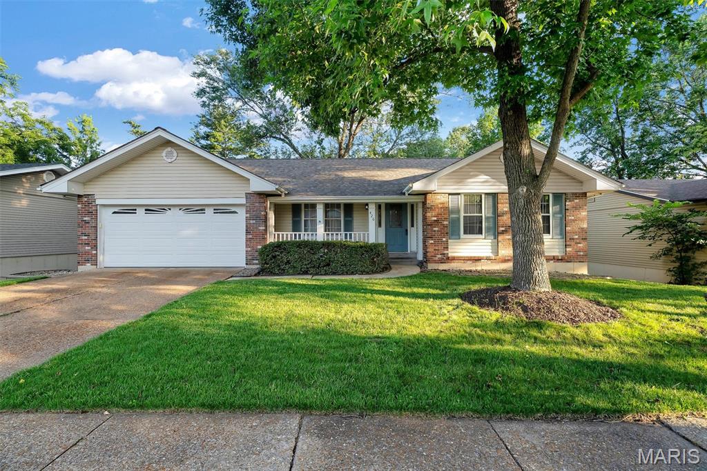 (Professional Photos coming 6/11)Welcome to 426 Madrina Ct! Situated on a quiet street with the second largest lot, this ranch home is located in the sought after Rockwood School District and conveniently located near Stores, Restaurants, and Entertainment in the Ballwin area. This 3 bed 2 Bath home features a large dining room and living room; as well as a sunken family room nestled beside the newer kitchen which leads to the refurbished and freshly stained deck overlooking a gorgeous, park-like, fenced and level back yard complete with patio and stone fire-pit. The lower level has a walk-out basement, partially finished with plenty of storage and room for an office, workshop, and play area! Notable features include: Newer Roof(2024), Hot Water Heater installed(24), Air ducts cleaned (24),Updated Bathrooms(24), CertainTeed Siding, Mastershield Gutterguards, Solid Wood Interior Doors, and More!