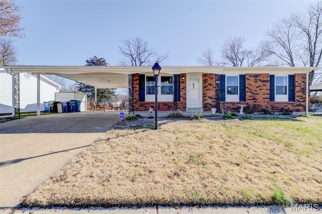Welcome to 2843 Glenway Dr! This charming 3-bedroom, 1.5-bath ranch offers comfort, convenience, and valuable updates throughout. Major improvements completed within the last 5 years include the roof, windows, electrical panel, water heater, A/C, and exterior paint. Gutter guards were installed approximately 8 years ago for added peace of mind.

The kitchen comes fully equipped with appliances that stay, making your move even easier. With approximately 900 square feet on the main level and a finished lower level, you’ll enjoy additional living space, including a rec room, an extra room perfect for an office, workout room, or guest space, and a large storage area.

Step outside to a generously sized, fenced backyard complete with a large patio—ideal for entertaining or relaxing. A covered carport adds everyday convenience.

Located in the sought-after Pattonville School District (Rose Acres Elementary, Pattonville Middle, and Pattonville High) with easy access to major highways, this home offers both comfort and accessibility.

Don’t miss your opportunity!
