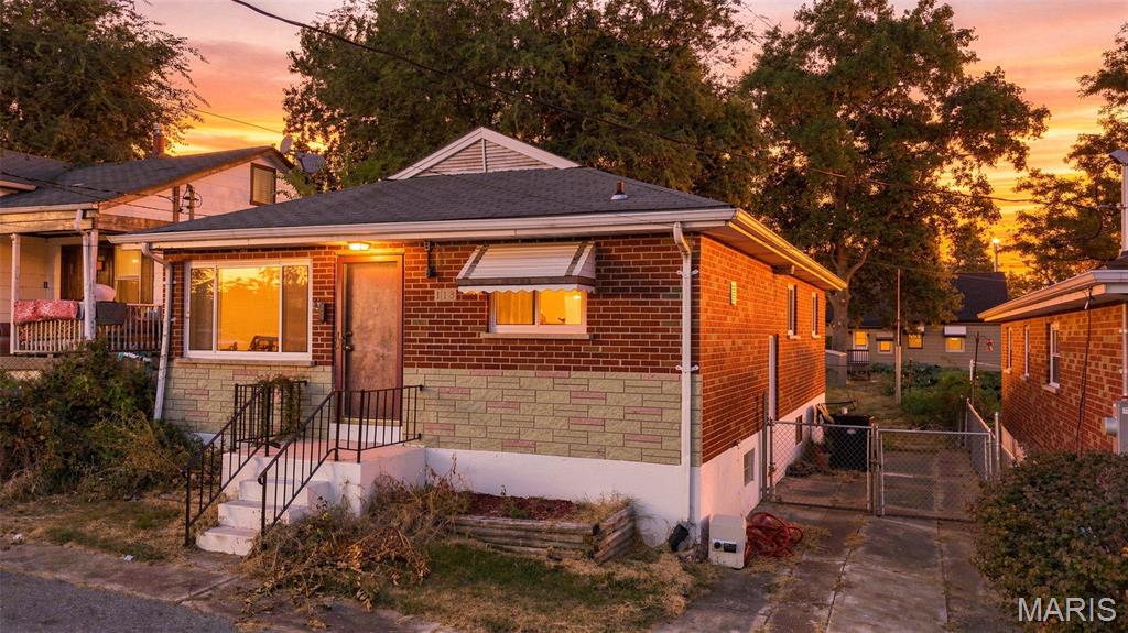 Well-maintained solid brick ranch featuring 3 bedrooms, 1 full bath, and a partially finished walkout basement. This move-in ready home offers refinished original hardwood floors, newer windows and roof (approximately 5 years old), private driveway, spacious yard, and tool shed for addtional storage. The partially finished lower level provides additional living space along with ample storage. Clean and well cared for throughout with pride of ownership evident. Affordable homeownership opportunity with strong rental potential, making it an ideal starter home or investment property. Convenient South County location with easy access to highways, shopping, and dining. Opportunity to add personal touches while enjoying a solid, well-maintained home.  Property to be sold as-is and priced to sell quickly.