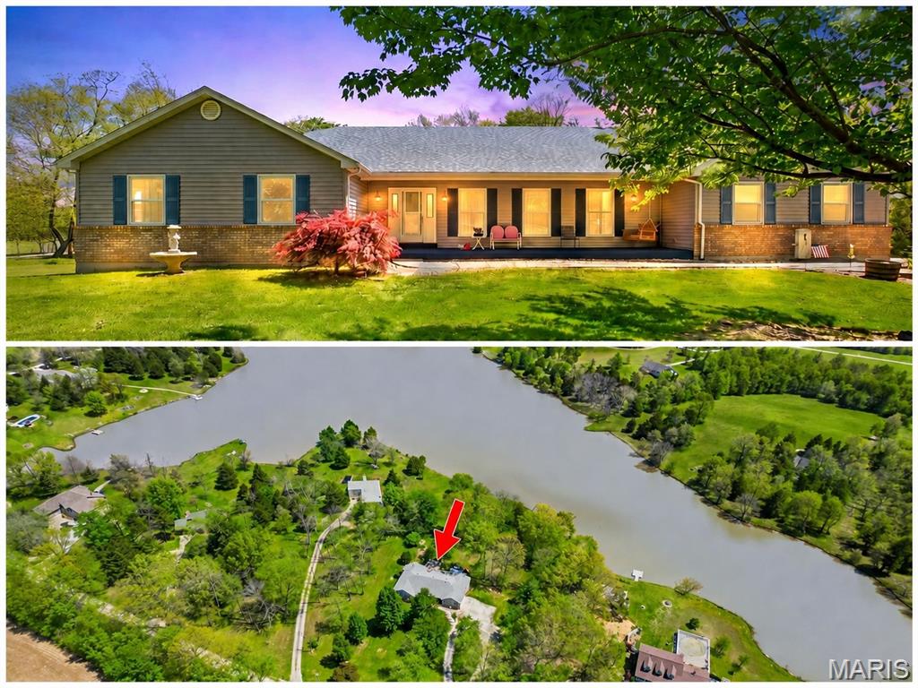Back on the Market at No Fault of Sellers!!!
Lakefront living on 4.3 +/-; acres overlooking a picturesque 15-acre stocked lake! This spacious home offers just under 3,000 sq ft of main floor living, where vaulted ceilings in the family room, kitchen, dining, and primary suite create an open, airy feel filled with natural light. The eat-in kitchen is designed for gathering, featuring a large 4x8 island with overhang, abundant cabinetry, and a generous pantry. The dining area is highlighted by a bay window that frames peaceful lake views, while a see-through fireplace adds warmth and charm between the living room and dining space.
The primary suite is truly a retreat—generously sized with new paint and flooring, a bay window, private access to the deck, and its own see-through fireplace. The ensuite bath includes double sinks, a walk-in shower, water closet, and two walk-in closets. A sunroom wrapped in windows offers a quiet place to relax and take in the water views year-round.
The main floor also includes laundry with a full bath, a butler’s pantry with an updated half bath, and three additional oversized bedrooms (two with vaulted ceilings; fourth currently used as an office), providing flexibility for guests, work, or hobbies.
The walkout lower level is ready for your vision, already featuring a full bath, second rough-in, and framing for an additional bedroom—ideal for creating extra living space, a private suite, or recreation area.
Step outside to the 14x36 deck, perfect for morning coffee or evening unwinding, all set against a scenic lake backdrop. Additional features include an insulated 2-car garage, new roof and skylight, replacement windows and exterior doors, two heat pumps, humidifier system, 400-amp service, and newer hot water heater.
A rare opportunity to enjoy space, privacy, and lakefront living—just minutes from town and located in an area seeing significant growth and infrastructure investment, adding long-term value and appeal. Come experience the setting for yourself.