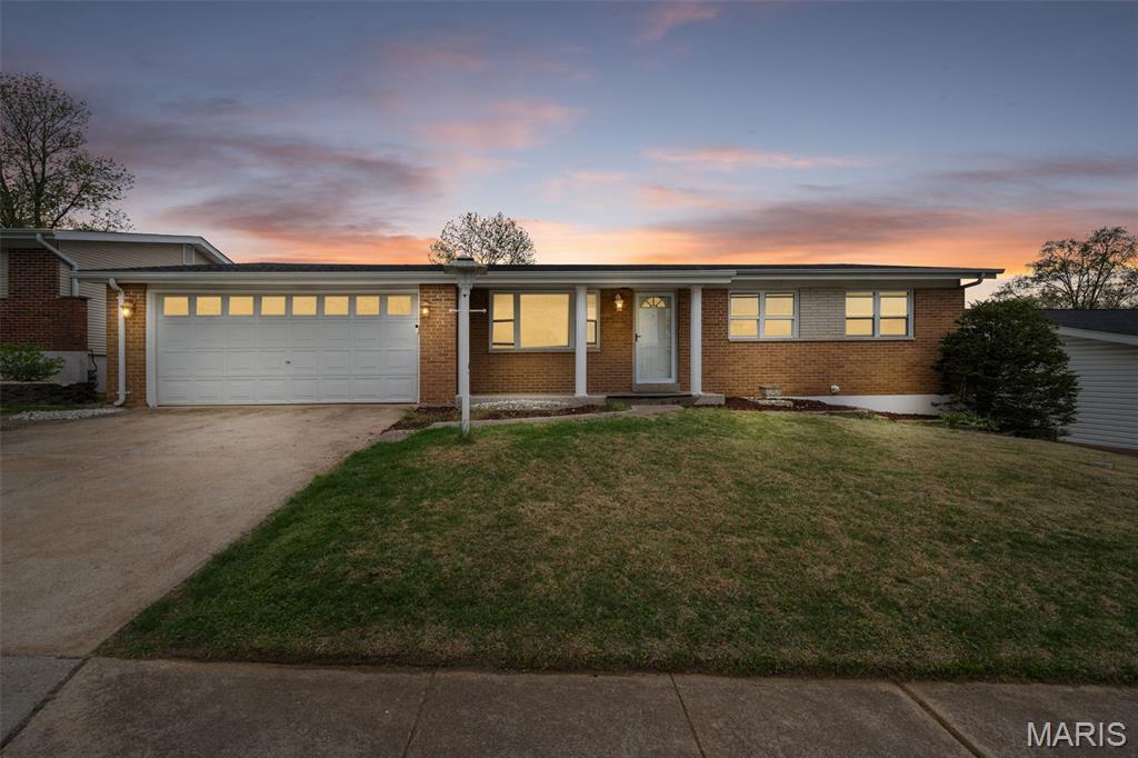 Open House Sunday 4/19 1-3pm.  Well maintained South County 3 bedroom / 2 Bath ranch in Mehlville School district!  Hardwood flooring throughout the main floor living room and all 3 bedrooms & LVP Flooring through kitchen and adjacent family room.  Family / Hearth room with gas fireplace just off kitchen has direct access to the spacious patio and large back yard with privacy fencing, perfect for summertime barbecues with friends & family!  Classic kitchen with ample cabinetry and counter space plus pantry closet has room for an eat-in breakfast table or additional prep area.  Large primary bedroom offers a full bathroom with shower.  Hall bath for the other two bedrooms with newly installed vanity.  Super convenient location near Hwy 55 & Reavis Barracks, gets you virtually anywhere in the metro area with ease.  Just a couple of blocks to the Great Rivers Greenbelt, one of St. Louis' premier nature trails that connects you from South Broadway, all the way past Grants Farm, into Kirkwood and beyond!  Newly installed roof in 2025 with premium grade architectural shingles.  Perimeter drain & sump system in the lower level professionally installed in 2025.  The basement is now ready for your imagination & design to add more living space & dramatically increase your equity!