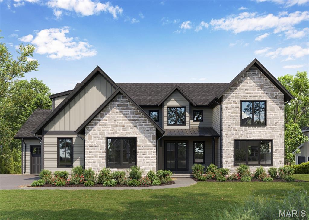 Benchmark Custom Homes presents this thoughtfully designed under construction custom 1.5-story home in the heart of Des Peres. Plans are in place and many selections have already been made, while still allowing flexibility to customize finishes and details.
This proposed home offers approximately 3,443 sq ft above grade, featuring 5 bedrooms (optional 6th) and 4.5 baths (optional 5th), plus a 3-car side-entry garage on a 15,000 sq ft lot (100 x 150).
The design showcases a spacious main-floor primary suite with vaulted ceiling, private deck access, and a spa-like bath with a large all-tile shower, multiple shower heads, and a window for natural light. A second main-floor bedroom or office with full bath adds flexibility.
The vaulted great room features a striking drywall fireplace that tapers to the ceiling, flanked by elegant arched openings per plan. The oversized U-shaped chef’s kitchen includes professional-grade separate refrigerator/freezer, built-in oven, 36” cooktop, large quartz countertops with quartz backsplash and ledge, and a stunning oak hutch that sits flush on the countertop.
A beautifully appointed butler’s pantry offers custom cabinetry, wine refrigerator, and an eye-catching arched glass pocket door. Quartz countertops are featured throughout the home, paired with Showplace custom cabinetry in designer colors and stains, along with engineered wood flooring throughout the main living areas and tile bathroom floors.
Additional highlights include 8' main floor interior doors, an oversized mudroom with cubbies, a laundry room with cabinetry, folding counter, and slop sink, a large composite covered deck with optional screened deck and optional outdoor kitchen, walkout basement. Although this is a walkout, the site plan has been designed to accommodate a pool. Second-floor laundry, upstairs kids’ loft, generously sized bedrooms with walk-in closets, and optional finished lower level completes the design.
Conveniently located steps away from the Des Peres Lodge, and just minutes from Des Peres Park, and West County Center along with convenient highway access.
Photos shown are inspiration images and represent quality, craftsmanship, and design intent. For questions on selections, upgrades, or builder process, please reach out today!