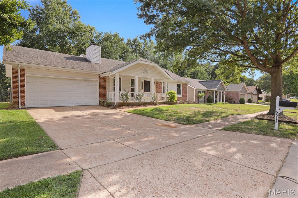 Welcome to this inviting three bedroom, two full bath home nestled in the desirable community of Wildwood, Missouri! This beautiful kitchen features solid surface Cambria countertops and stainless-steel appliances, with a patio right off the dine-in kitchen for outdoor enjoyment. Did I mention that the backyard has privacy?  This home also has a cozy wood-burning fireplace, beautiful flooring, 42" kitchen cabinets, crown moulding, fresh paint, updated bathrooms, new windows, new siding, six panel doors and much more.  In Wildwood, you’ll enjoy top-rated schools, scenic trails, and a vibrant local scene—making this home the perfect blend of comfort, style, and community. Schedule your showing today!