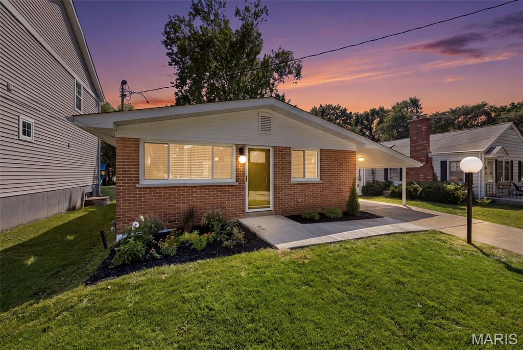 This classic Brentwood mid-century home brings in the architectural details of that period with the modern updates of today. Located just across the street from the new Brentwood library, and one block from Brentwood Middle and High Schools, 8816 Bridgeport is a stunning place you could soon call home.

The home has been renovated top to bottom, with new windows, a newer roof, new sewer lateral, new HVAC system, and incredible updates throughout. The main level features hardwood floors through the living and dining rooms plus the three bedrooms, and gorgeous ceramic tiles in the kitchen and bath. New light fixtures throughout the home really shine, pun intended... and the wallpaper mural in the living room. WOW! All three bedrooms feature new closet fixtures, with great storage. The bathroom has beautiful tile walls and brushed gold plumbing fixtures. The kitchen has been completely reimagined, with TONS of cabinet and counter space, new stainless steel appliances, and incredible quartz counters. The backsplash, same as the floors in the bathroom, really brings the MCM theme together. Walk down the stairs to the almost fully finished basement, with luxury vinyl floors, and a newly built out laundry room. There is a second full bathroom here, with gorgeous vanity and light fixture. Lots of storage too, between the utility closet and another full closet near the front.

Outside, there is parking in the newly updated carport, and refreshed landscaping out front, but the real treat is the huge backyard. It's fully fenced and has a great patio and a huge shed for all of your storage needs.

This amazing home has been updated in every corner, and there's nothing to do but move right on in and make yourself a part of the incredible Brentwood community.