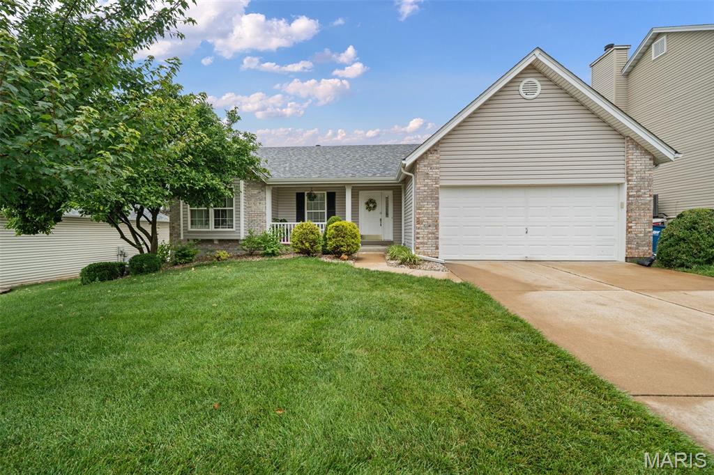 Beautifully updated and move-in ready, this impressive ranch offers the perfect combination of modern updates, generous living space, and an unbeatable St. Charles location. From the moment you step inside, you'll be welcomed by soaring ceilings, abundant natural light, and a bright, open layout designed for comfortable everyday living and effortless entertaining.
The heart of the home is the completely reimagined kitchen, renovated in 2022 from the ground up. Featuring a stunning center island, updated cabinetry, beautiful countertops, new flooring, and a dramatically improved layout, this space is as functional as it is stylish.
The main level showcases vaulted ceilings in both the living room and primary suite, while skylights flood the home with natural light, creating an airy, inviting atmosphere throughout. Cozy up by the gas fireplace upstairs or head downstairs to the expansive finished walkout lower level, where a second gas fireplace creates the perfect setting for movie nights, game days, guests, or multi-generational living.
Step outside onto the spacious deck and enjoy peaceful outdoor living overlooking the backyard. Whether hosting friends, grilling out, or simply relaxing after a long day, this home offers the indoor-outdoor lifestyle today's buyers crave.
Recent big-ticket improvements provide added confidence, including a brand-new roof (2024) and a beautifully updated primary bathroom shower (2025).
Located in the heart of St. Charles with quick access to I-70, Highway 94, and Highway 364, you'll enjoy convenient access to shopping, dining, parks, and everything the area has to offer.
Vaulted ceilings. Skylights. Two fireplaces. A stunning renovated kitchen. Finished walkout basement. New roof. Prime location. Opportunities like this don't come along often!
