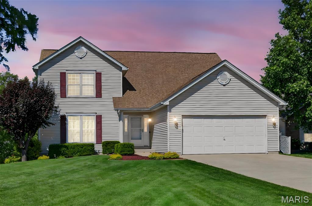 Welcome to this meticulously maintained 1.5-story home, situated on a quiet cul-de-sac in St. Peters! This move-in-ready home offers numerous updates and stylish finishes throughout. The main floor features newer luxury vinyl plank flooring throughout most of the living spaces, with the exception of the primary bedroom. The primary bathroom was beautifully updated in 2022 and features quartz countertops and modern finishes. Enjoy peace of mind with newer Champion windows, a 1-year-old roof, and HVAC system installed in 2015 with a humidifier. Step outside to relax or entertain on the composite deck, installed in 2023. This exceptional home combines comfort, quality, and thoughtful updates in a fantastic location.