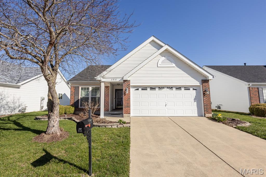 Welcome home to easy, low-maintenance living! This charming 2-bedroom, 2-bath home is nestled in a desirable subdivision offering a neighborhood pool. Enjoy the convenience of snow removal and lawn care included, giving you more time to relax and enjoy your surroundings.  Inside, the home is move-in ready with a comfortable, functional layout perfect for everyday living. The bright living spaces flow nicely, and the bedrooms offer privacy and comfort, each with easy access to a full bath.  Whether you’re looking to downsize, simplify, or find a home with minimal upkeep, this property checks all the boxes. Low maintenance, great amenities, and a welcoming neighborhood—this one is a must see!  Located close to I64, shopping and SAFB.
