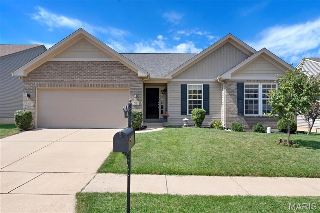 Step into this beautifully maintained 4-bed, 3-bath ranch offering 2,361 sq ft of living space . The bright living room greets you first, featuring warm wood flooring and an open feel that flows seamlessly into the kitchen and breakfast room, both also finished in matching wood floors.

Down the hall, you’ll find a full hallway bathroom and two comfortable secondary bedrooms with soft carpeting. The primary bedroom sits quietly at the end of the hall and includes its own full primary bathroom for added convenience.

Head downstairs to discover a spacious media room, perfect for movie nights or entertaining, along with a fourth bedroom and a third full bath. The lower level also offers two large storage rooms with concrete flooring, giving you plenty of room to expand or customize.

New roof May 2026.  Inground sprinkler system.  Outside, enjoy an attached 2-car garage, and level-manageable yard! Located in the Fox C-6 School District, this home is move-in ready and waiting for its next owner.