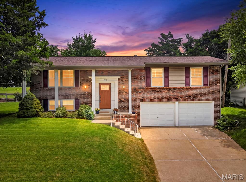 Open House Sunday 7/26 1-3 PM!! Welcome home to this charming 4 bedroom, 2 bath split-level home nestled in the established Chadwick Estates subdivision! This well maintained 1967 built home offers approximately 1,723 sq ft of living space on a generous lot with mature trees, a sprawling backyard, and an oversized 2 car garage.
Recent updates include new windows, a new kitchen sink, a renovated hall bath (2021), and a beautifully remodeled primary bath (2021). Enjoy a functional layout with beautiful hardwood floors, fresh neutral paint, and abundant natural light. The main level features a welcoming living space, nice sized eat-in kitchen with oak cabinetry, plus a formal dining room off the kitchen. All 4 bedrooms (Optional 4th bedroom-wall was removed for master sitting room, could easily be put back by purchaser) and both full baths are conveniently located on the main level, including a primary suite with private deck access. The lower level offers versatile living space ideal for a family room, home office, or recreation area.
Outside, relax on the expansive deck overlooking the park-like backyard, perfect for entertaining, gardening, or unwinding. Located on a quiet street in the highly rated Parkway School District, this home offers easy access to parks, shopping, dining, and major highways.
Residents of Chadwick Estates enjoy optional paid membership access to the neighborhood pool.
With classic appeal, meaningful updates, and thoughtful features throughout, this property delivers outstanding value. Welcome home!