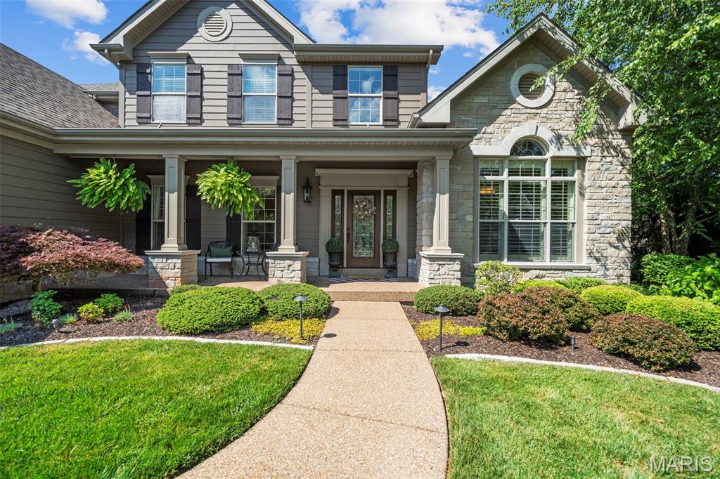 Discover a lifestyle of elegance, comfort, and refined leisure in this meticulously maintained 14-year-old residence, nestled in the rolling hills of Wildwood, Missouri. With over 5,000 square feet of beautifully appointed living space, this residence is designed for both grand entertaining and relaxed everyday living. A gourmet kitchen with top-tier appliances opens to spacious gathering areas, while the serene master suite offers a spa-like retreat with luxury finishes and peaceful views.  Step outside to your private backyard oasis—lush, landscaped grounds frame a heated waterfall pool, soothing hot tub, and a wood-burning outdoor fireplace perfect for cool fall evenings under the stars. Whether hosting summer pool parties, quiet dinners al fresco, or cozy fireside chats, this home is your stage for unforgettable moments.  Tucked within the highly rated Rockwood School District and just minutes from Wildwood’s parks, trails, and equestrian paths, this amazing home offers a seamless blend of luxury and lifestyle. For those seeking space, serenity, and sophistication—with every amenity at your doorstep—this is more than a home. It’s a way of life.