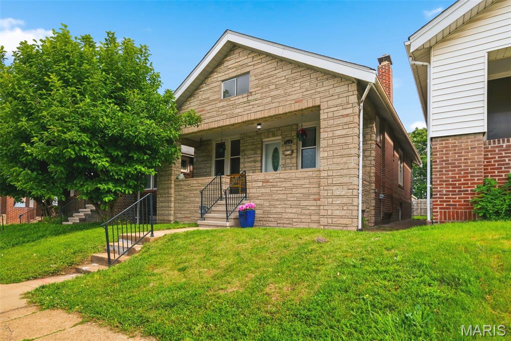 Welcome home to this charming 2 bed/1bath Southwest Gardens bungalow filled with warmth, character and an abundance of natural light. A covered front porch leads inside where beautiful original hardwood floors flow throughout the main living areas, creating a timeless and inviting atmosphere. An updated kitchen features granite counters and stainless appliances. The formal dining room is great for entertaining. The bright and airy sunroom is the perfect space to enjoy your morning coffee, relax with a good book, or create a home office filled with sunshine. Large windows throughout the home allow natural light to pour in, enhancing every room. The privacy fenced back yard features a cozy patio for summer bbq's. The 1 car detached garage and 1 car parking pad allow for great off street parking.  Whether you are a first time buyer, looking to downsize, or searching for a cozy retreat, this delightful bungalow offers comfort, charm, and endless possibilities.