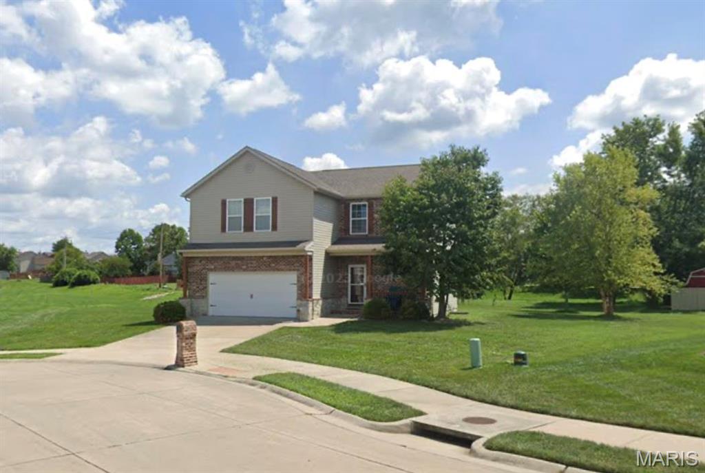 Four Bedroom Home in Greystone Estates Subdivision, Foyer Entry, 19 x 15 Living Room with Gas Fireplace, 13 x 10 Kitchen Features Wood Floor and Granite Counter Tops, Stainless Steel Appliances, Glass Top Electric Range with Built In Microwave, Dishwasher, Refrigerator, Center Island, Adjacent 13 x 10 Dining Area Provides Back Yard Access, Main Floor Half Bathroom, Second Floor Provides 21 x 13 Master Bedroom with Walk In Closet and 9 x 5 Private Bathroom, Double Vanity Sinks, 14 x 10 Second Bedroom, 12 x 11 Third Bedroom, Second Floor Laundry Room With Washer and Dryer, Finished Basement Features Wood Flooring with 21 x 13 Fourth Bedroom and 6 x 5 Third Bathroom, Home Sits on Large Cul-de-Sac Lot, Lawn Care Fertilizer and Weed Control Included, Community Pool and Clubhouse Privileges Available, Property Available 08/15/2026.