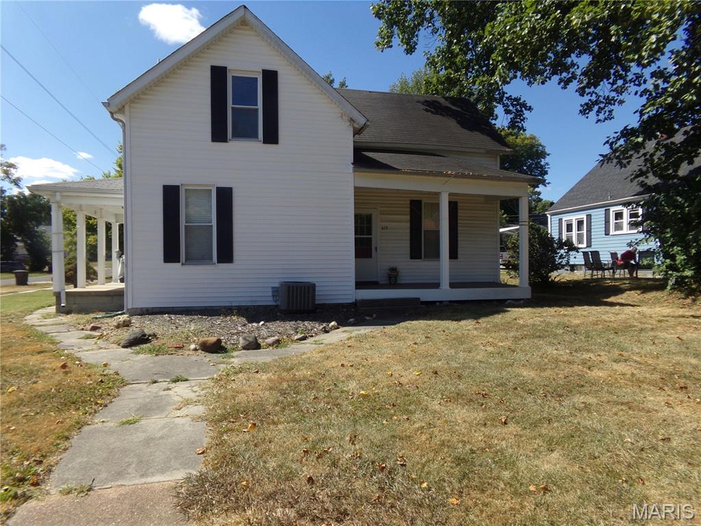 This home, sitting on a corner lot, is waiting for its next owner or an Investor! Great location in Greenville! Four spacious bedrooms, 3 bathrooms. The kitchen features an open-concept with dining area, granite countertops, abundance of cabinets and snack/breakfast bar. Plenty of room for food-prep and entertaining! Beautiful hardwood floors in living room and kitchen. Large primary bedroom/bathroom also found on the first floor along with a half bathroom. Go upstairs and that's where you will find 3, generously sized, bedrooms and a full bathroom. Detached garage and large yard. ADT security equipment stays with home, and can be activated by the next owner. New A/C 2021, Main Roof 2022. Basement retaining wall, south side, repaired 2025. Call your favorite Real Estate Agent to schedule a tour!!! Back on the Market. No Fault of the Seller. Selling as-is. Inspections are for informational purposes only. Thank you!