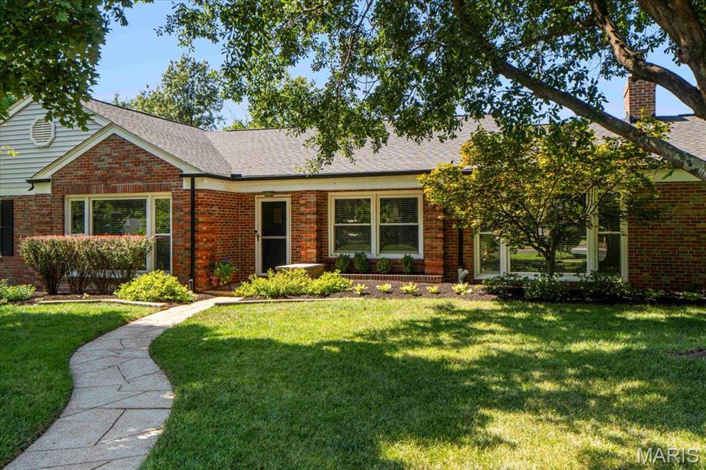1060 McKnight Orchard Lane is a classic brick ranch tucked away on a quiet cul-de-sac in Richmond Heights and the Ladue School District. With 2,298 SF on the main level plus 1,600 SF of finished lower-level space, the home offers an impressive amount of living space with the ease of single-level living.

A welcoming entry opens to generous living and family rooms, along with a formal dining room—perfect for both everyday living and entertaining. Hardwood floors and oversized windows create bright, inviting spaces throughout. The thoughtfully designed floor plan includes a comfortable primary suite, two additional bedrooms, and a full bath on the main level. The updated kitchen serves as the heart of the home, with a center island for prep, an eat-in area with seating for six, and views overlooking the private patio and beautifully landscaped backyard.

Just off the kitchen and garage, the oversized mudroom provides a convenient everyday drop zone, abundant storage, and space for a home office. The finished lower level adds even more flexibility with 2 legal bedrooms (egress windows and closets), a nice full bath plus a rec room and an impressive amount of storage. 

An attached tandem garage provides parking for up to four cars, while the private patio and beautifully landscaped yard create a wonderful setting for relaxing or entertaining. Comfortable, spacious, and wonderfully located, this Richmond Heights ranch offers an exceptional combination of style, function, and easy living.