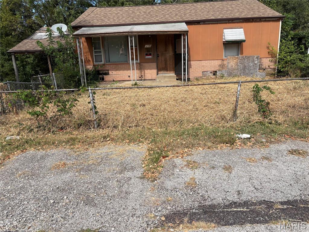 Attention Investors!! This property is to be sold as a package that includes 8721 Shirley Ave, 8725 Shirley Ave, 8729 Shirley Ave, 8731 Shirley Ave, 8735 Shirley Ave, 3928 Lada Ave, 8657 Natural Bridge Rd, and 8659 Natural Bridge Rd. Combined package list price is $220,000.