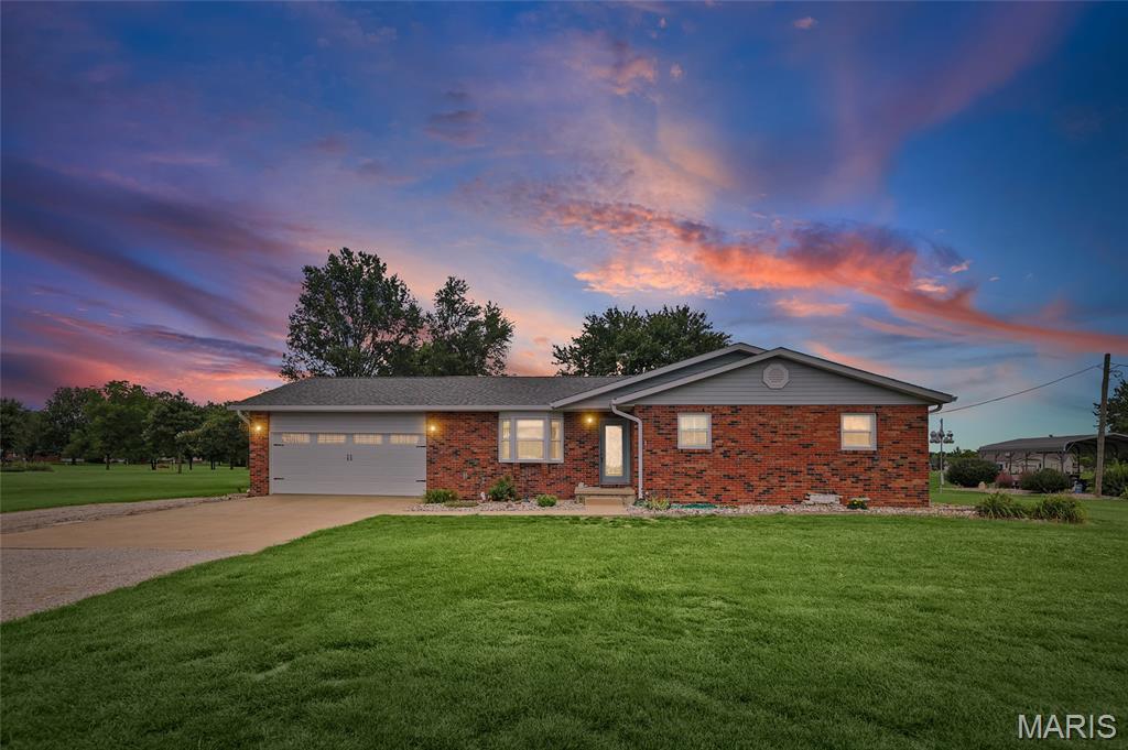 Welcome to 12941 Daiber Rd. in Highland, a 3 bedroom, 2 bath ranch offering 1,510 sq ft on the main level and a fantastic 2-acre setting in a highly sought-after neighborhood. The home features a comfortable main-level layout with convenient main-floor laundry, a spacious primary suite with walk-in closet, and plenty of room to spread out.

The lower level offers several versatile rooms with a finished feel, including a finished ceiling and painted concrete walls, making it ideal for hobbies, recreation, storage, a home gym, or future customization. Outside, enjoy the space and privacy of 2 acres while still being located in one of Highland’s desirable areas. A new roof in 2025 adds peace of mind for the next owner. Schedule your showing today and don't miss out on this rare one!
