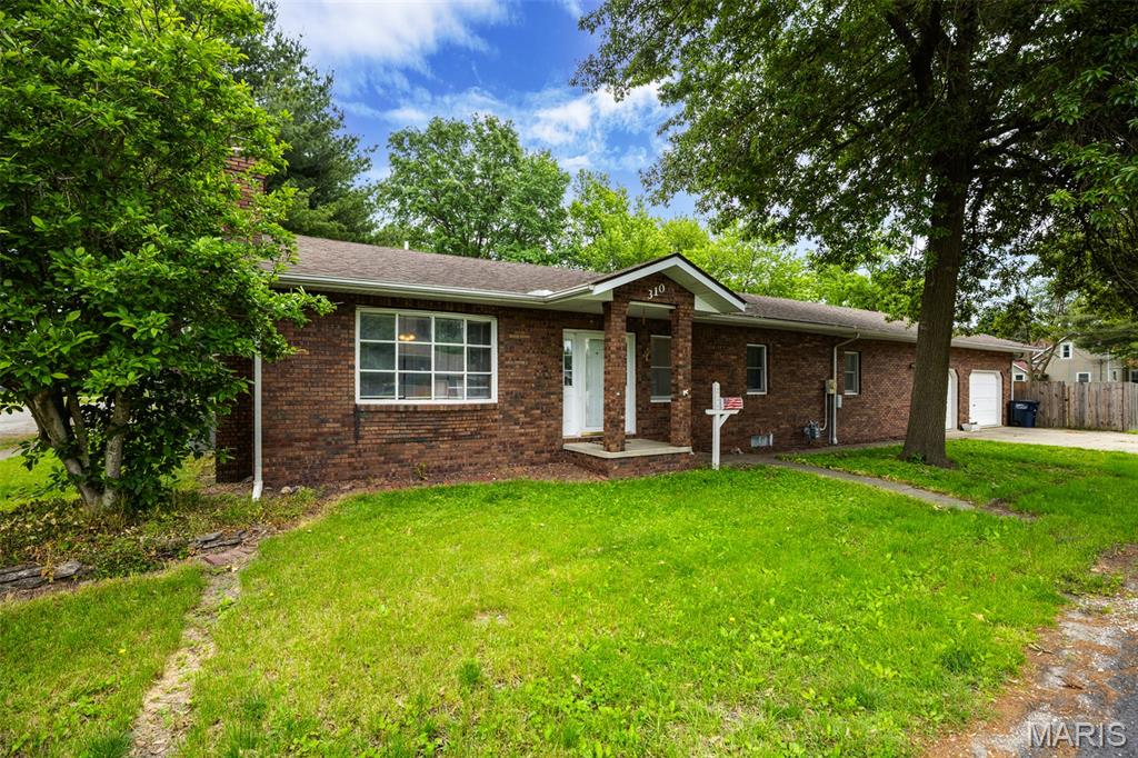 Welcome to this solid 3 bed, 2 bath brick ranch on a corner lot in Mount Olive. This home offers a 2-car attached garage, fenced backyard, and a great layout. Inside, you'll find a spacious living room, a separate dining area, and a kitchen with appliances included. All the bedrooms are nicely sized, and the master bath features two entrances—including one from the garage—for extra convenience when you're coming and going.