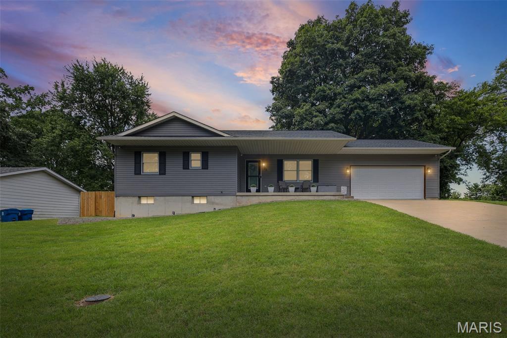 Welcome to this beautifully updated Glen Carbon ranch offering comfortable one-level living with thoughtful improvements throughout. The completely remodeled kitchen, finished in 2025, features a vaulted ceiling, stainless appliances, and a gas range, creating a bright and inviting space for everyday living and entertaining. The primary bathroom was completely remodeled in 2026, and the second full bathroom was remodeled in 2025, giving the home a fresh, modern feel.

The 0.34-acre lot provides an impressive outdoor setting with a deck, privacy fence, custom-built shed, and fire pit area, offering plenty of space for entertaining and enjoying the outdoors. The insulated and heated two-car garage with workbench offers year-round versatility, while the full unfinished basement provides a tremendous amount of flexible space. The spacious basement provides room for storage, hobbies, a home gym, or a workshop, with the potential to finish the space in the future for additional living or recreational space.

Additional features include a whole-house fan, portable generator hookup, whole-house water softener and filtration system replaced in 2025, security system, and 2021 water heater. Located in the Edwardsville School District and just minutes from I-270 and Edwardsville shopping, dining, and amenities, this home offers a great combination of modern updates, flexible space, outdoor appeal, and convenience.