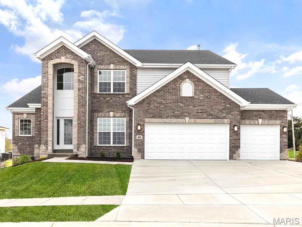 Pre-Construction. To Be Built Home ready to personalize into your dream home! BASE PRICE and PHOTOS are for 4BR, 3.5BA Pin Oak 1 ½ Story. Pricing will vary depending on various interior/exterior selections. The highlight of this floor plan is the two story great room, with available window wall and gas fireplace. Luxurious kitchen area with extensive cabinetry, breakfast area, corner pantry, with available kitchen island or expanded plan. Formal dining room. Master suite on main level with walk in closet, and master bath includes a corner tub with window and walk in shower. Second level can host 2-3 beds, loft area and/or bonus room, and a jack/jill bath. The Pin Oak includes main floor laundry and powder room. Enjoy peace of mind with McBride Homes’ 10 year builders warranty & incredible customer service! Alder Creek Estates in Wright City features 6 various floorplans with convenient access to I-70. Display photos shown.