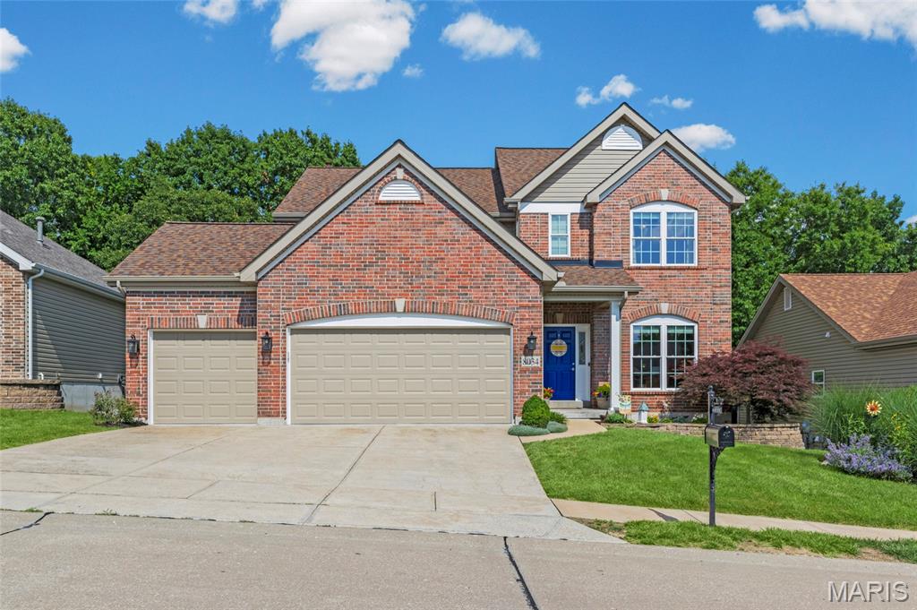 Welcome to 8034 Pinetop Dr, a beautiful single-family home offering the perfect blend of space, comfort, and style. Boasting 4 bedrooms, 4 (3/1) bathrooms, and nearly 3,700 square feet (estimated) of thoughtfully designed living space, this 2007-built home is ready for its next chapter. Step inside to find a bright and airy floor plan featuring a blend of hardwood + modern flooring.  There you'll also be invited into the executive office and formal dining room which open to a cozy fireplace in the main living area, with a large six bay window that floods the space with natural light. The dine-in kitchen serves as the heart of the home, complete with a stainless steel dishwasher, microwave and gas range.  Notice the center island / breakfast bar that allows ongoing conversations without crowding the cook. Use the desk as a command center or as a buffet area and fill the bar with beverages. A perfect space for hosting special events or entertaining friends.  An oversized walk-in pantry, half bathroom and laundry room complete this level and separate the kitchen from the garage.  Retreat to the spacious second level bedrooms, including a private primary suite + ensuite bathroom with Jacuzzi tub all designed for privacy and relaxation. The remaining three upstairs bedroom offers their own walk-in closets as well and a full bathroom finish this level.  The FINISHED BASEMENT expands your living space significantly, offering a massive recreation room, an additional full bathroom, and endless options for a home theater, gym, or playroom and two separate storage/utility areas to boot.  Outside, the property features an attached three car garage and a great perfectly manicured yard just waiting for you. Located in a South County neighborhood within Mehlville School District (just minutes from Rogers Elementary), this property blends peaceful suburban living with easy access to local parks, dining, and shopping. Don't miss the chance to make this Oakville gem yours—schedule your private tour today!
New roof & gutters/downspouts in 2025.