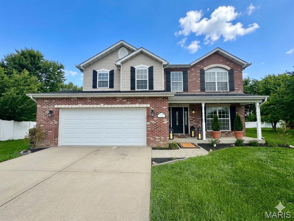 Welcome home to this beautifully updated 3-bedroom, 2.5-bath residence offering the perfect blend of space, style, and convenience. Freshly updated with brand-new flooring, paint, light fixtures, and appliances throughout, this move-in-ready home shines with modern finishes and abundant natural light. The main level features an inviting open-concept kitchen and living area, creating the ideal space for entertaining and everyday living. A separate formal dining room provides flexibility for hosting holiday gatherings, dinner parties, or a home office setup. Upstairs, you'll find the convenience of second-floor laundry and an impressive primary suite designed as a true retreat. The oversized owner's suite boasts a massive walk-in closet and a spa-like bathroom featuring dual vanities, a soaking tub, and plenty of space to unwind. Two additional generously sized bedrooms each include walk-in closets, while a full hall bathroom and versatile loft/media area complete the second floor. Step outside to enjoy the expansive backyard with room to relax, play, or entertain with an attached 2 car garage for added convenience. Ideally located just minutes from SAFB, SWIC, SIUE, STL, shopping, dining, and major commuter routes, this home offers exceptional convenience without sacrificing neighborhood charm. This is a NO SMOKING and NO PET home. $50 application fee required for all occupants 18 years of age or older. Credit, criminal, employment and rental verification will be conducted. Holding (security) deposit required within 24 hours of approval. ***Some photos have been virtually staged/edited. ***AGENT OWNED