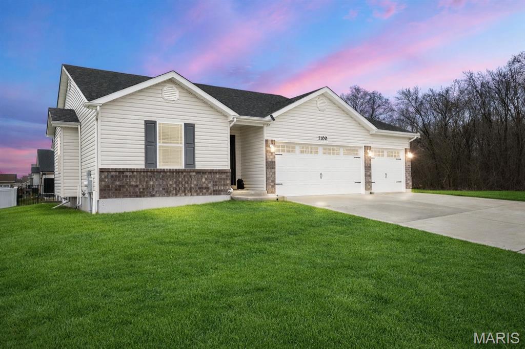 This 3-year-young home offers a modern, functional layout in an exceptional location directly across from Indian Camp Creek Park—one of St. Charles County’s most scenic outdoor spaces. Enjoy peaceful views, easy access to trails, and the convenience of a newer community.

Inside, the open-concept floor plan is filled with natural light and designed for everyday living and entertaining. The spacious kitchen features a large center island, ample cabinetry, and neutral finishes that create a fresh, move-in-ready feel. The adjoining living and dining areas flow seamlessly, making the space both practical and inviting.

The home includes generously sized bedrooms, stylish bathrooms, and an oversized garage for additional storage and functionality. The thoughtful layout maximizes space and usability throughout.

Located in the Wabash Elementary and North Point High School boundaries, this property combines location, schools, and modern construction in one complete package.