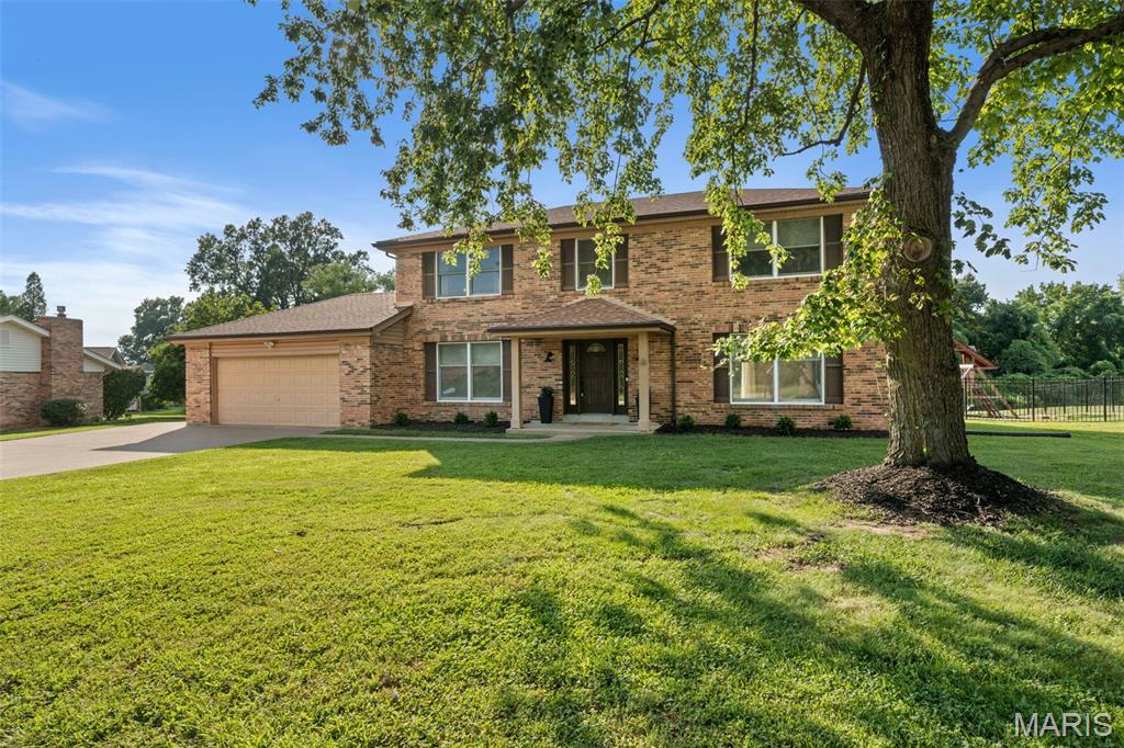 Welcome to 421 Falaise Drive, a beautifully reimagined home tucked within Creve Coeur’s sought-after Country Forest neighborhood. Warm engineered hardwood flooring flows throughout the main level and staircase, complemented by a modern ViewRail railing, Craftsman baseboards and custom oak built-ins. The inviting family room centers around a Kozy Heat gas fireplace with a custom mantel, perfect for cozy evenings at home.

Upstairs, the primary suite feels like a private retreat with a Closets by Design walk-in closet and a fully remodeled spa-like bathroom featuring custom cabinetry, Silestone quartz, designer tile, a frameless glass shower and luxurious rain shower system. The secondary bathroom offers a deep soaking tub, marble tile and matte-black fixtures.

The finished lower level provides additional space for entertaining, relaxing or working out, complete with custom cabinetry, sleek countertops and ceiling-mounted speakers. Important improvements include a new high-efficiency RUUD HVAC system with HEPA air purification and humidification (2025), a radon mitigation system (2023) and thoughtful smart-home features.

Outside, enjoy a fenced backyard with a double rear gate and premium playset. The property sits beside common ground and backs to additional open common space with a wooded backdrop, creating an enhanced sense of openness and privacy. Conveniently located near Bellerive Elementary School, Bellerive Country Club, Millennium Park, shopping, dining and major highways, this thoughtfully updated home offers comfort, style and an exceptional Creve Coeur location.