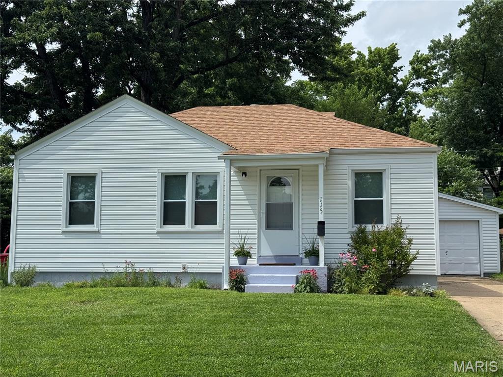 If your looking for a cute little starter home, this is it!  This charming Bungalow offers timeless character and comfortable living. Features beautiful hardwood floors throughout, a spacious full basement providing ample storage or expansion potential, and a large, fenced backyard perfect for entertaining, pets or outdoor enjoyment. Seller is leaving the refrigerator, washer and dryer for the buyer. Conveniently located and ready for its next owner to call home.  Schedule a showing today!