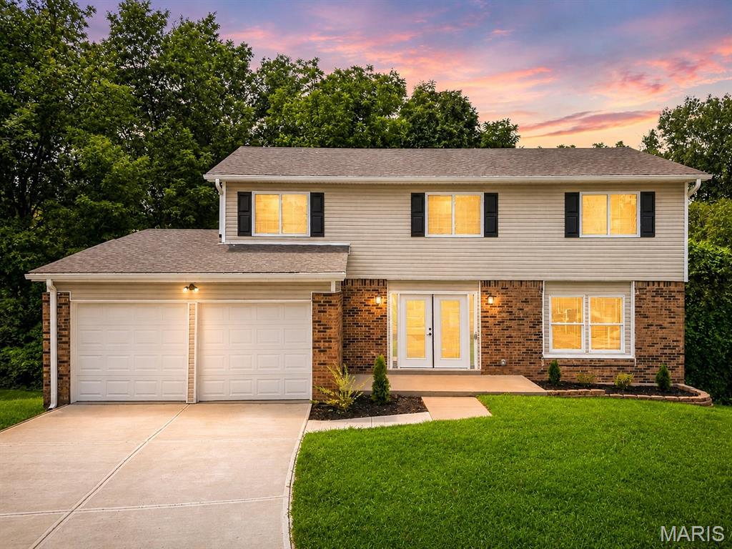 Beautifully updated with a fresh, inviting feel throughout, this 4-bedroom, 3.5-bath home offers the space, style, and versatility to fit so many different lifestyles. Step inside to a bright and welcoming main level where luxury vinyl plank flooring and an open layout create an effortless flow from room to room. The spacious living area offers plenty of room to relax and gather, while the dining space transitions naturally into the kitchen, making the entire main level feel connected and ideal for entertaining. At the heart of the home, the updated kitchen features crisp cabinetry, stainless steel appliances, a center island, breakfast bar, and plenty of workspace for everything from casual weeknight dinners to hosting family and friends. A dedicated main-floor office gives you a quiet space to work from home, study, or create a flex room that fits your needs, while a convenient half bath completes the main level. Head upstairs to find four generously sized bedrooms, including a spacious primary suite designed to feel like its own retreat with a walk-in closet and private en suite featuring a double vanity, separate shower, and tub. Three additional bedrooms and another full bath provide plenty of room for family, guests, or additional office space. The living space continues downstairs in the fully finished walk-out lower level, where a large recreation room offers endless possibilities for movie nights, a game room, home gym, or additional entertaining space. A third full bathroom, storage, and direct walk-out access make this level even more functional. Outside, step onto the deck and enjoy a peaceful extension of the living space, perfect for morning coffee, grilling, or unwinding at the end of the day. An attached 2-car garage adds everyday convenience, while the cul-de-sac setting gives the home a tucked-away feel. With nearly 1,900 square feet above grade, a finished lower level, thoughtful updates, and plenty of room to make your own, this is the kind of home that feels just as good as it looks.