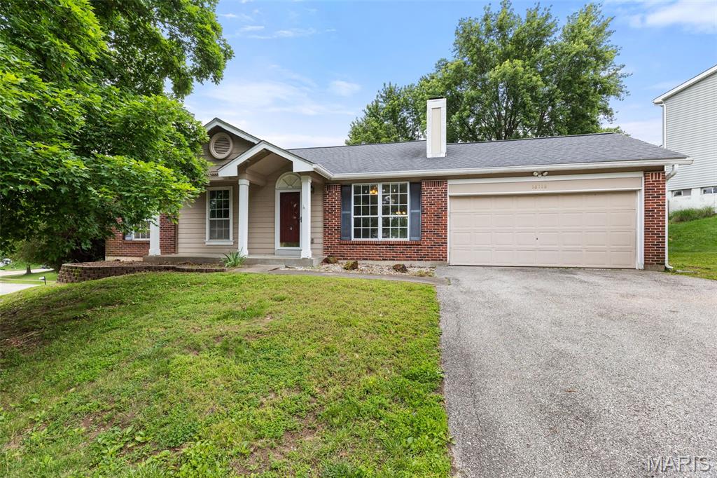 Continue to show for back-up offers. This four bedroom, two full-bath ranch home in prime Ellisville location offers flexibility for investors and owner-occupants alike. With an open floorplan, stainless steel appliances, two-car garage, water heater replaced (2024), furnace replaced (2021) and roof replaced (2015), this property is off to a strong start! The main floor offers a great-room with vaulted ceilings, LVP flooring, wood-burning fireplace with brick surround and a dine-in kitchen with pantry and access to the fully-fenced rear yard via the sliding glass door. The primary suite offers wonderful natural light, a full bathroom and walk-in closet. The second full bath with tub/shower combo is shared between the two secondary bedrooms. The walk-out lower level provides the fourth bedroom, washer/dryer (included in the sale), plumbing rough-in, sump pit and pump, radon mitigation system and unfinished rec space. Outside, relax on the patio and enjoy the view of the spacious rear yard with gorgeous trees and retaining wall. Additional amenities include wired home security system, garage entry keypad and Liftmaster bluetooth-enabled garage door opener. Located in the Tartan Green neighborhood and walking distance to the neighborhood park/playground, this Ellisville home has so much to offer. Centrally located with access to Wildwood Town Center and within AAA-rated Rockwood schools, this property just needs a little TLC to reach it's full potential. Seller to do no repairs; property conveyed in as-is condition.