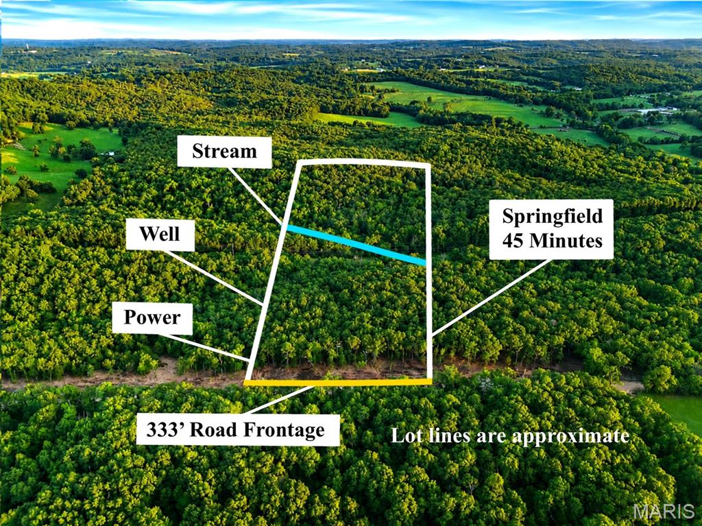 Beautiful 10-acre tract on Cantrell Road in Mansfield, Missouri featuring approximately 333 feet of county-maintained road frontage, a BRAND NEW WELL and electric service being installed at seller's expense, and a scenic stream running through the property. Conveniently located just 4 minutes from Highway 60 and approximately 45 minutes from Springfield, this property offers an exceptional combination of rural privacy and easy access to modern conveniences. The highlight of this tract is an outstanding homesite location with gently rolling terrain and excellent usability, providing the perfect setting for a custom home, barndominium, or homestead. The combination of open ground, mature timber, and a beautiful stream creates a picturesque Ozark setting with both beauty and functionality. The land offers a balanced mix of open ground and mature timber with established trails winding throughout the property for easy access and exploration. Excellent wildlife habitat supports abundant deer, turkey, and other native wildlife, while the rich timber and stream corridor provide outstanding opportunities for mushroom foraging, including an abundance of wild edible mushrooms. Ideal for a custom home, homestead, recreational retreat, or investment property. More land available.