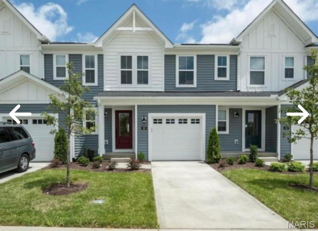 Welcome to this NEWER BUILD (2024) 3 bedroom home in the Townes of The Streets at Caledonia. Beautiful 3 bed, 2.5 bath home with 1 car garage is ready to move in. Open kitchen to living room, 3 bedroom and 2 full baths on the upper level. Basement is unfinished for lots of storage! Neighborhood pool and playground. Close to Hwy 40 and Winghaven blvd.Great Location ! READY TO MOVE IN ASAP.